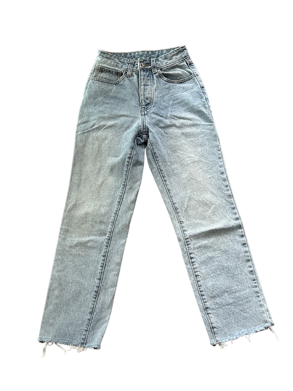 J. Galt High Rise Straight Crop Jeans | Light Wash | Size XS (W24)